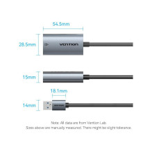 TINKLO ADAPTERIS USB-A 1GIGABIT / 0.15M CEZHB VENTION TINKLO ADAPTERIS USB-A 1GIGABIT / 0.15M CEZHB VENTION