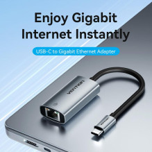TINKLO ADAPTERIS USB-C GIGABIT / 0.15M CFPHB VENTION TINKLO ADAPTERIS USB-C GIGABIT / 0.15M CFPHB VENTION