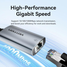 TINKLO ADAPTERIS USB-C GIGABIT / 0.15M CFPHB VENTION TINKLO ADAPTERIS USB-C GIGABIT / 0.15M CFPHB VENTION