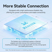 TINKLO ADAPTERIS USB-C GIGABIT / 0.15M CFPHB VENTION TINKLO ADAPTERIS USB-C GIGABIT / 0.15M CFPHB VENTION