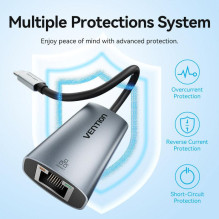 TINKLO ADAPTERIS USB-C GIGABIT / 0.15M CFPHB VENTION TINKLO ADAPTERIS USB-C GIGABIT / 0.15M CFPHB VENTION