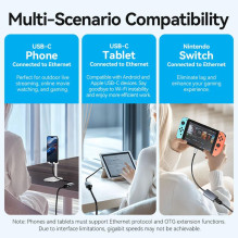 NET ADAPTER USB-C GIGABIT / 0.15M CFPHB VENTION NET ADAPTER USB-C GIGABIT / 0.15M CFPHB VENTION