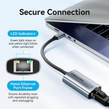 TINKLO ADAPTERIS USB-C GIGABIT / 0.15M CFPHB VENTION TINKLO ADAPTERIS USB-C GIGABIT / 0.15M CFPHB VENTION