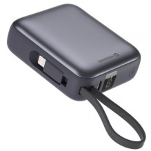 Swissten 10000 mAh with Built-In Cables USB-C Black Swissten 10000 mAh with Built-In Cables USB-C Black