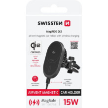 Swissten MagRide Qi2 15W black Swissten MagRide Qi2 15W black