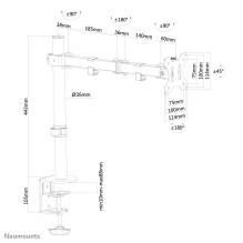MONITOR ACC DESK MOUNT 10-32" / FPMA-D550BLACK NEOMOUNTS MONITOR ACC DESK MOUNT 10-32" / FPMA-D550BLACK NEOMOUNTS