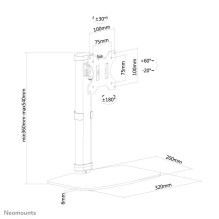 MONITOR ACC DESK MOUNT 10-30" / FPMA-D890WHITE NEOMOUNTS