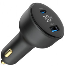 Car charger Gembird 2-port USB Car Fast Charger 30W Black