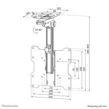 TV SET ACC CEILING MOUNT 10-40 / FPMA-C020BLACK NEOMOUNTS