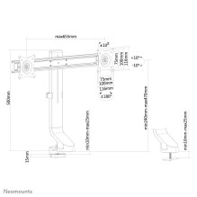 MONITOR ACC DESK MOUNT 10-27" / FPMA-D860DBLACK NEOMOUNTS MONITOR ACC DESK MOUNT 10-27" / FPMA-D860DBLACK NEOMOUNTS