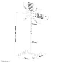 MONITOR ACC FLOOR STAND 10-55" / NS-FS100BLACK NEOMOUNTS MONITOR ACC FLOOR STAND 10-55" / NS-FS100BLACK NEOMOUNTS
