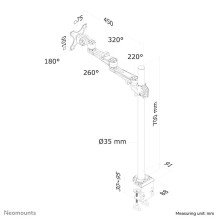 TV SET ACC DESK MOUNT SILVER / FPMA-D935POLE70 NEOMOUNTS TV SET ACC DESK MOUNT SILVER / FPMA-D935POLE70 NEOMOUNTS
