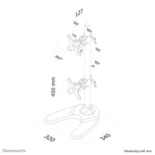 TELEVIZORIAUS ACC STALO MONTAVIMAS JUODAS / 10-24 colių FPMA-D700DDV NEOMOUNTS TELEVIZORIAUS ACC STALO MONTAVIMAS JUODAS / 10-24 colių FPMA-D700DDV NEOMOUNTS