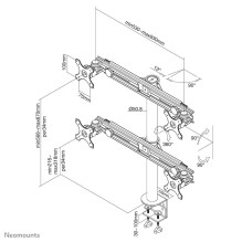 TV SET ACC DESK MOUNT BLACK / 19-27" FPMA-D700D4 NEOMOUNTS
