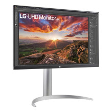 LCD monitorius, LG, 27UP850K-W, 27 colių, žaidimai, skydinis IPS, 3840x2160, 16:9, 60 Hz, 5 ms, sukamasis, reguliuojamas