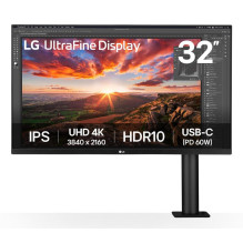 LCD Monitor, LG, 31.5", Panel IPS, 3840x2160, 16:9, 60Hz, 5 ms, Speakers, Swivel, Pivot, Height adjustable, Tilt, C