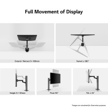 LCD Monitor, LG, 31.5", Panel IPS, 3840x2160, 16:9, 60Hz, 5 ms, Speakers, Swivel, Pivot, Height adjustable, Tilt, C
