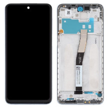 LCD screen Xiaomi Redmi Note 9 Pro / Note 9S with touch screen with frame White original (used Grade B)