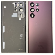 Galinis dangtelis Samsung S908 S22 Ultra Burgundy originalus (used Grade B)