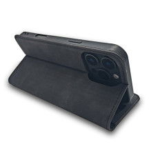 Dėklas "Smart Suede" skirtas Xiaomi Redmi Note 15 Pro Plus 5G juodas