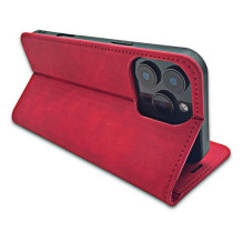 Case "Smart Suede" for Xiaomi Redmi Note 15 Pro 5G red
