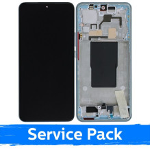 Ekranas skirtas Xiaomi 12T (12T Pro) su rėmeliu / Blue / (Service Pack)