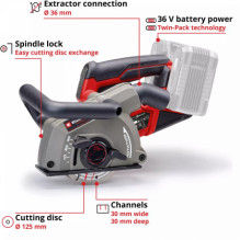 Einhell EINHELL Professional Cordless Wall Chaser TP-MA 36 / 30 Li BL-Solo, 36 V