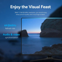 CABLE DP TO DP 1M / BLACK HAKBF VENTION