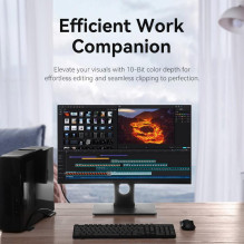 CABLE DP TO DP 1M / BLACK HAKBF VENTION