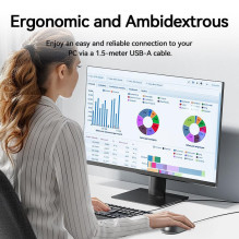 MOUSE USB OPTICAL BLACK / KTABG VENTION