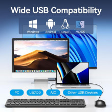 MOUSE USB OPTICAL BLACK / KTABG VENTION