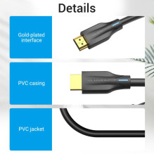 CABLE HDMI 8K / 1M BLACK AANBF VENTION