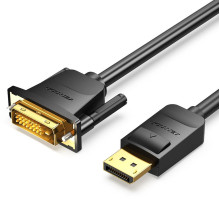 CABLE DP TO DVI 1M / BLACK...