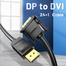 CABLE DP TO DVI 1M / BLACK HAFBF VENTION