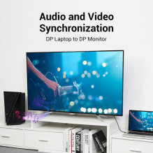 CABLE DP 3M / BLACK HACBI VENTION