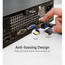 CABLE DP 3M / BLACK HACBI VENTION