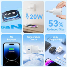 MOBILE CHARGER WALL USB-C / 20W TZ-FEPW0-EU-02 VENTION