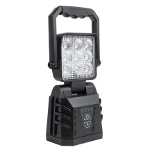 Lampa robocza przenośna biała z funkcją lampy ostrzegawczej 15W (BATT) AMIO-04865