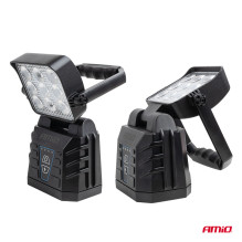 Lampa robocza przenośna biała z funkcją lampy ostrzegawczej 15W (BATT) AMIO-04865