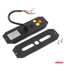 Lampa ostrzegawcza obrysowa pomarańczowa z funkcją świateł pozycyjnych LED R65 R148 12V 24V 24W AMIO-04861