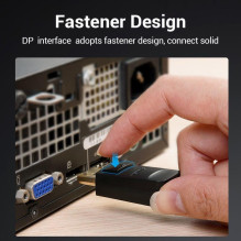 CABLE DP TO VGA 2M / BLACK HBLBH VENTION