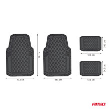 Dywaniki uniwersalne PVC CM-03 AMIO-04887