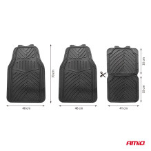 Dywaniki uniwersalne PVC CM-02 AMIO-04886