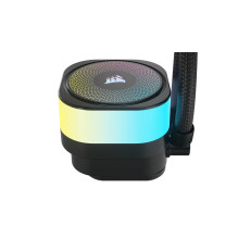 „Corsair iCUE LINK TITAN RX RGB“ procesoriaus „viskas viename“ skysčio aušintuvas, 12 cm, juodas, 1 vnt.