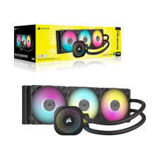 „Corsair iCUE LINK TITAN RX RGB“ procesoriaus „viskas viename“ skysčio aušintuvas, 12 cm, juodas, 1 vnt.
