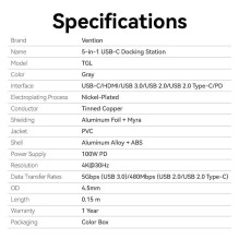 NB ACC DOCKING STATION / 0.15M TGLHB VENTION