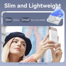 POWER BANK WRL 5000MAH 20W / MAGNETIC BLACK FHSB0 VENTION