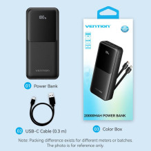 POWER BANK USB 20000MAH 22.5W / BLACK FHPB0 VENTION