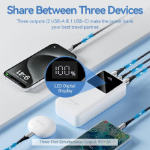 POWER BANK USB 30000MAH 22.5W / BLACK FHMB0 VENTION