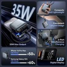 POWER BANK USB 10000MAH 35W / MINI GRAY FHEH0 VENTION